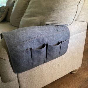 Gray Sofa Armrest Organizer